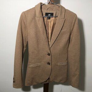 H&M brown fitted blazer - Size 2